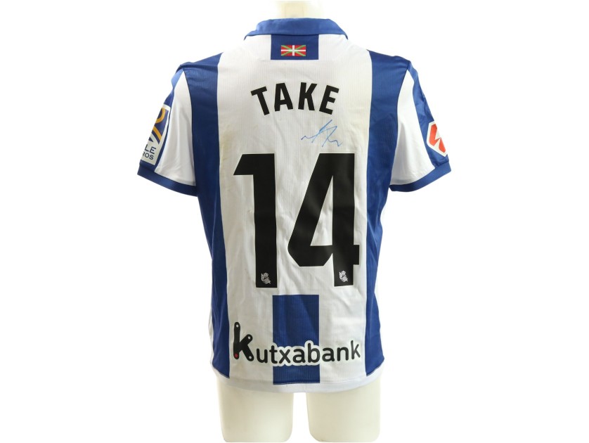 Take Kubo's Signed Unwashed Shirt, Real Sociedad vs Valladolid 2025
