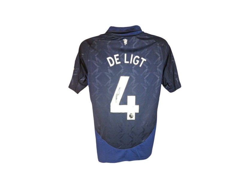 Maglia ufficiale da trasferta firmata da Matthijs de Ligt per il Manchester United 2024/25