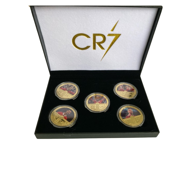 Cristiano Ronaldo Manchester United Gold Plated Coins Box Set