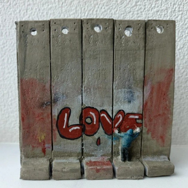 Banksy "Love" Wall Section Sculpture