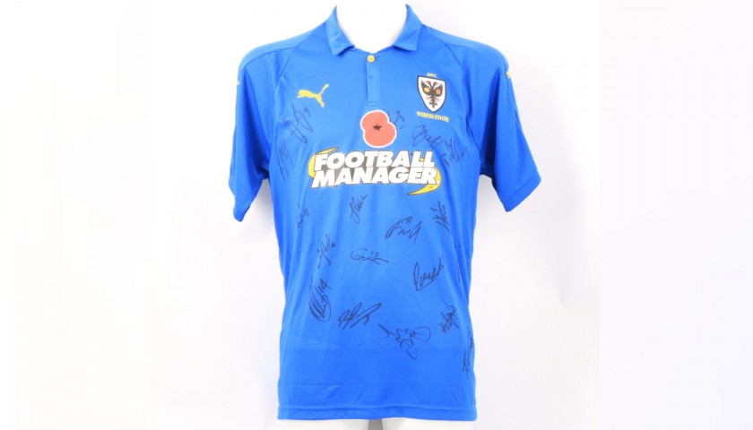 Wimbledon Official Poppy Shirt Signed by the Team