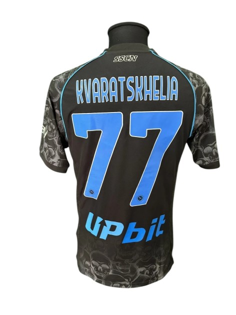 Maglia Kvaratskhelia Napoli vs Fiorentina Preparata, 2023 - Edizione Speciale Halloween