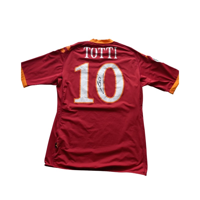 Totti's Roma Signed Unwashed Shirt, 2009/10