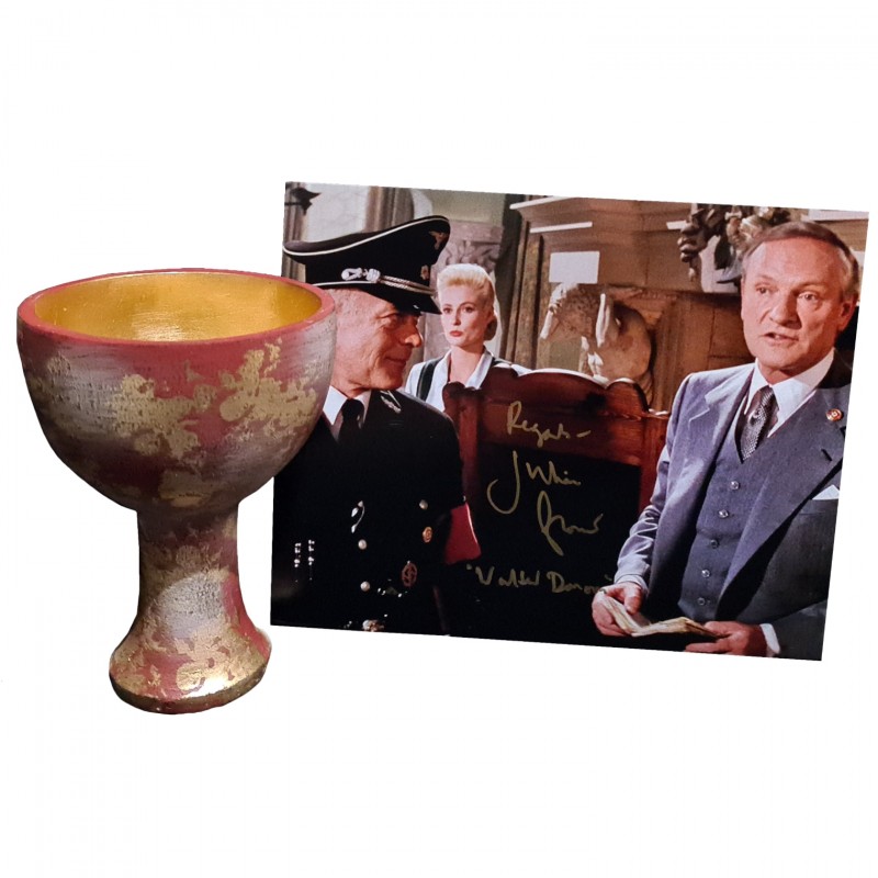 Indiana Jones and the Last Crusade - Holy Grail and Photograph Signed by Julian Glover