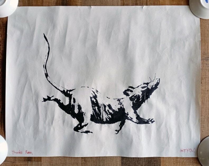 Serigrafia "GDP Rat" di Banksy