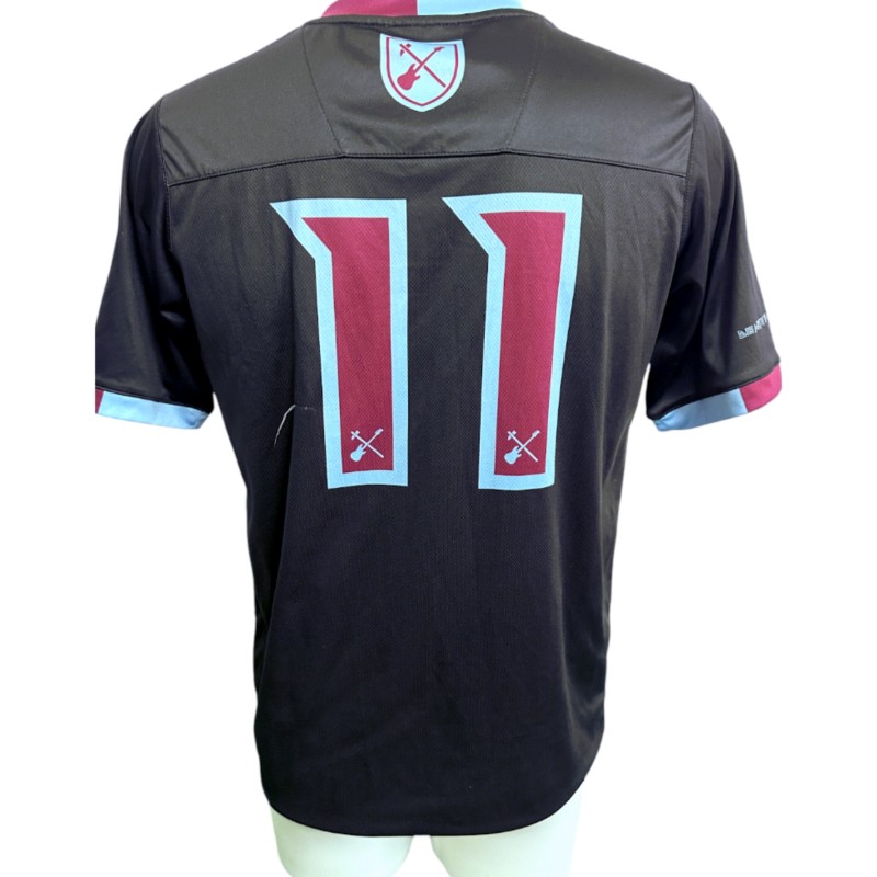 West Ham United x Iron Maiden Official Commemorative Shirt, 2022/23 - Signed by Bruce Dickinson