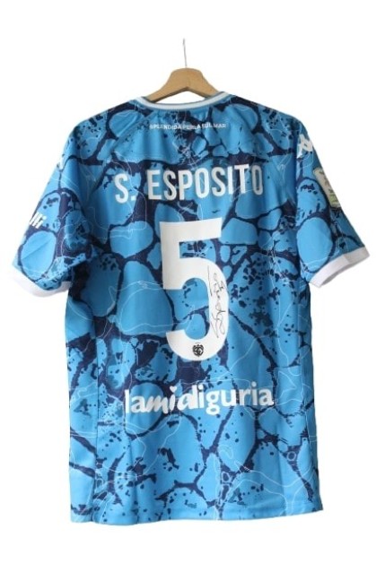 Salvatore Esposito's Spezia Signed Official Shirt, 2024/25