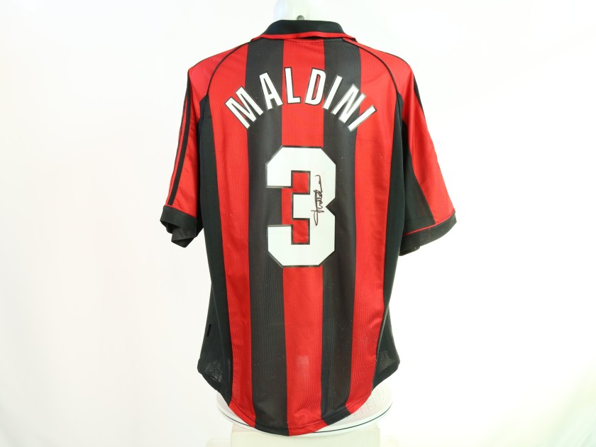 Maldini's Milan Signed Match-Issued Shirt, 1998/99 