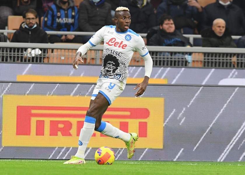 Osimhen's Match Shirt, Inter-Napoli 2021 - Maradona Game Limited Edition