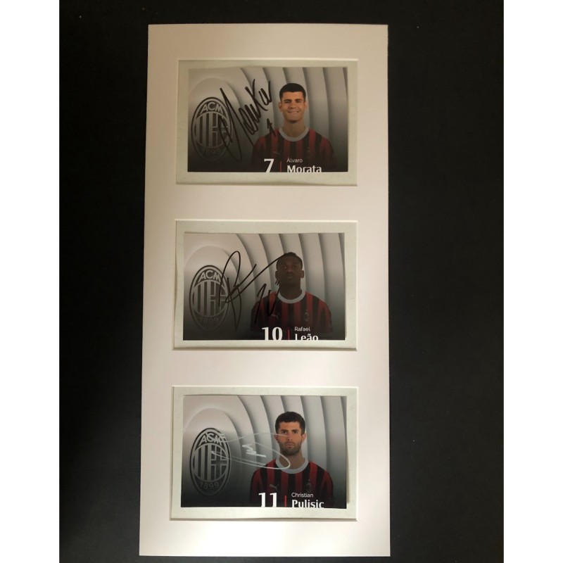 Framework Photographs signed by Pulisic, Morata e Leao