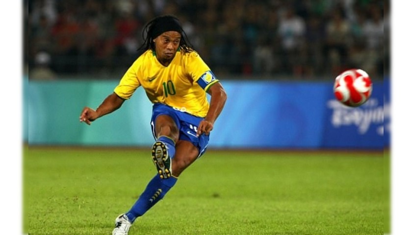 Ronaldinho's Official Brazil Signed Shirt, 2006 - CharityStars