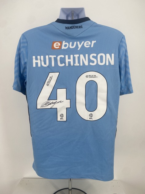 Luke Hutchinson's Bolton Wanderers Signed Match Worn Shirt, vs Fleetwood 