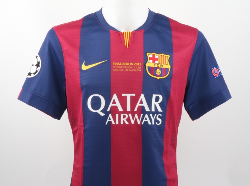Neymar JR Match issued/worn Shirt, Champions League Final 2015, Juventus-Barcelona