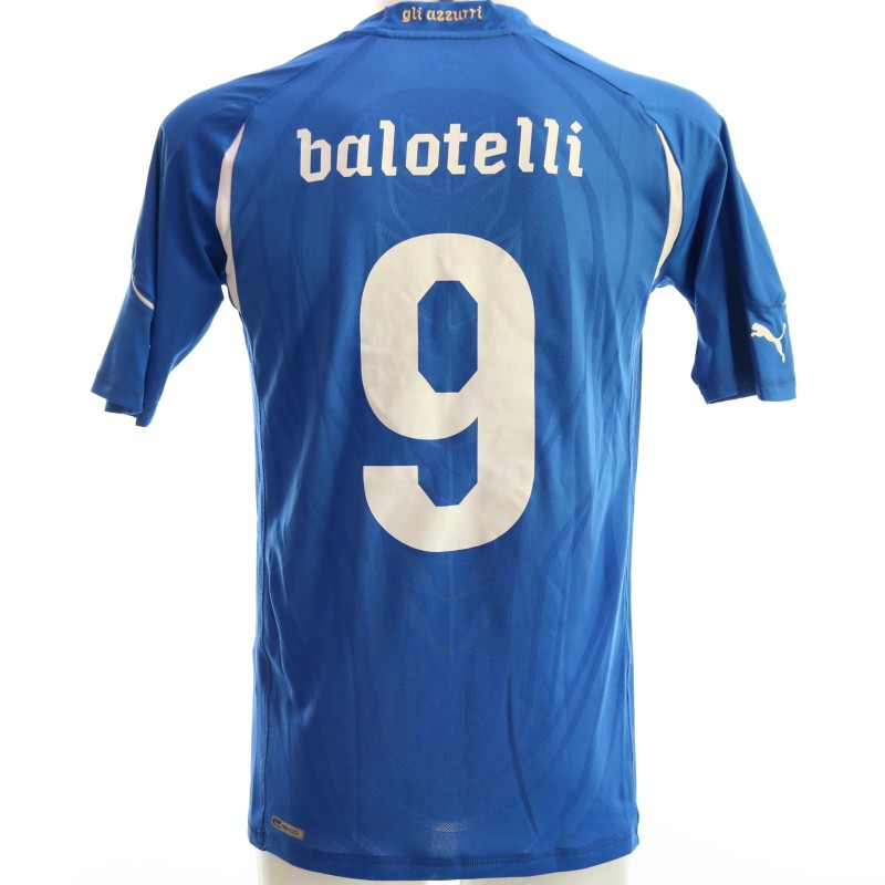 Maglia gara Balotelli, Italia vs Spagna 2011