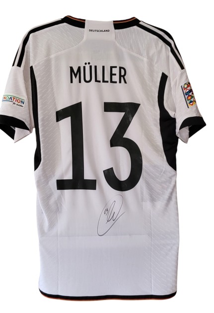 Muller's England vs Germany Signed Match-Issued Shirt, Nations League 2022