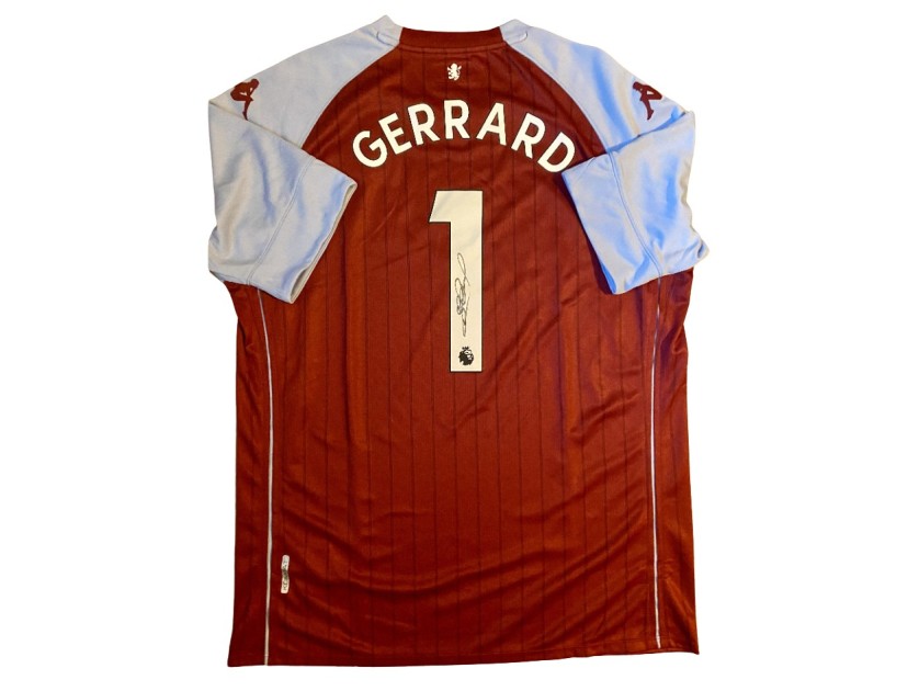 Steven Gerrard's Aston Villa Signed Shirt