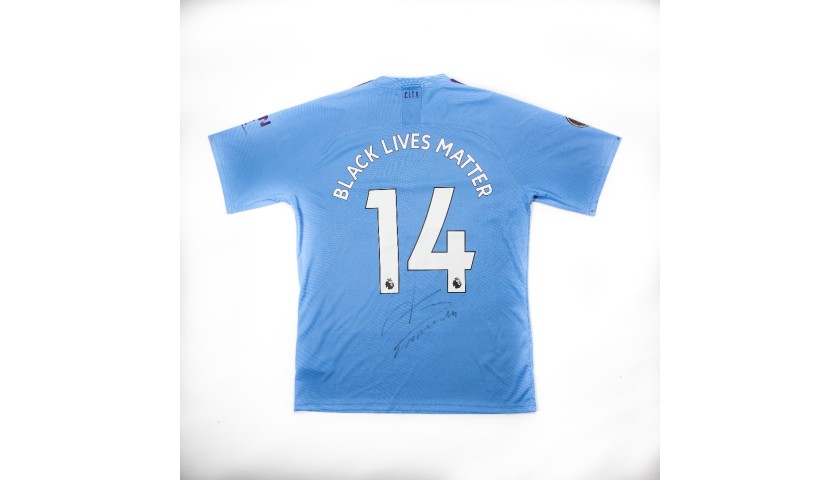 Cityzens Giving for Recovery Match Issued Shirt Signed by Aymeric Laporte