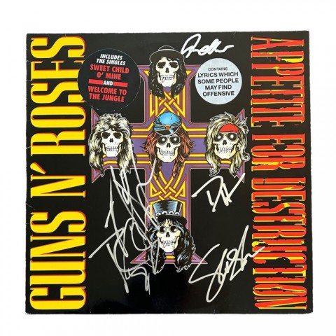 Guns N' Roses Signed 'Appetite For Destruction' Vinyl LP