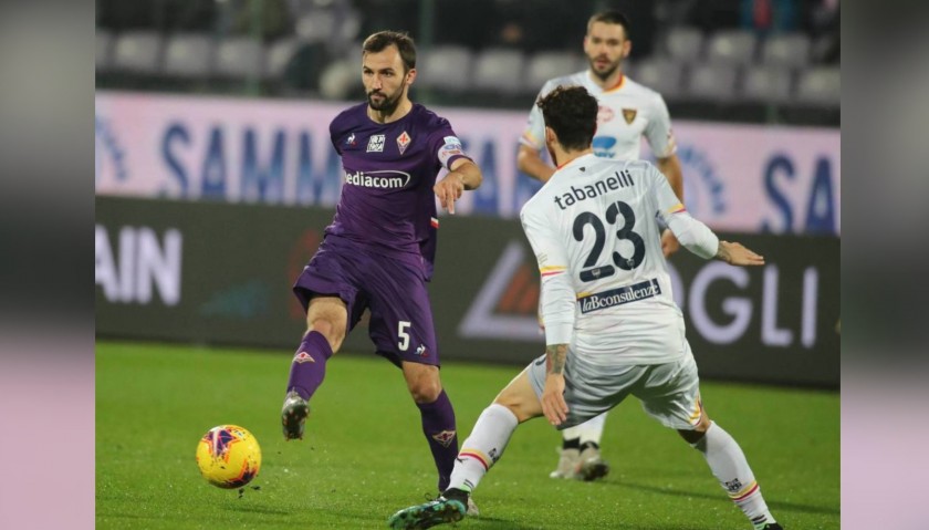 Badelj's Signed Shirt with Unicef Patch, Fiorentina-Lecce
