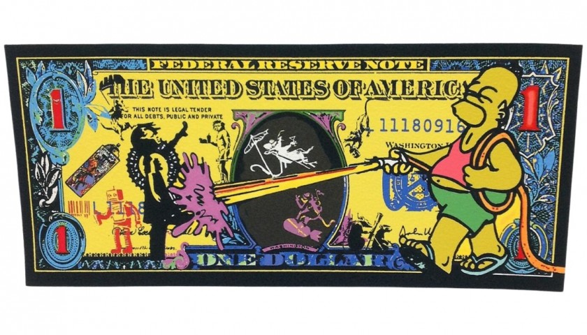 "1$ Not Banksy Vs Homer Simpson" by G.Karloff
