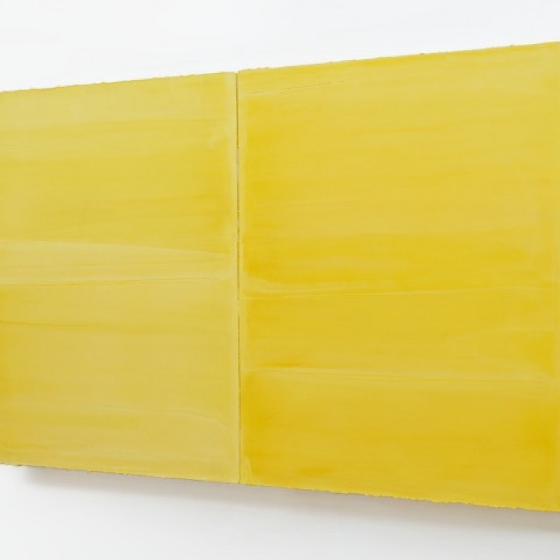 "Untitled" Yellow Artwork by Willy De Sauter