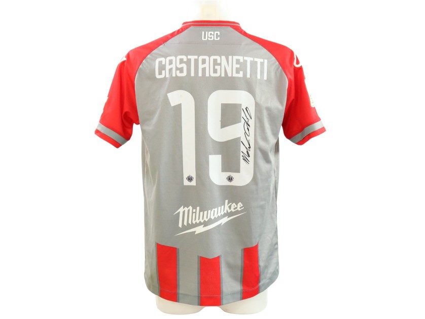 Castagnetti's Signed Unwashed Shirt, Cremonese vs Sassuolo 2025