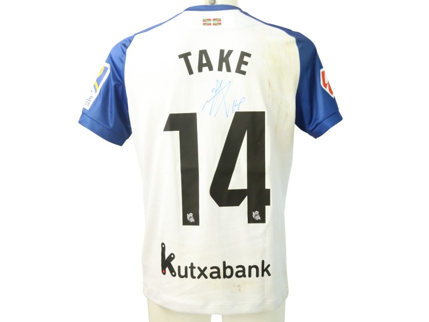 Take Kubo's Signed Unwashed Shirt, Real Sociedad vs Real Madrid 2024 "Chillida Limited Edition"