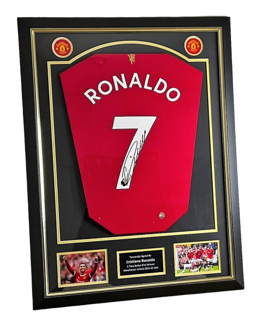 Maglia Cristiano Ronaldo Manchester United, Finale Champions League 2008 -  Autografata - CharityStars