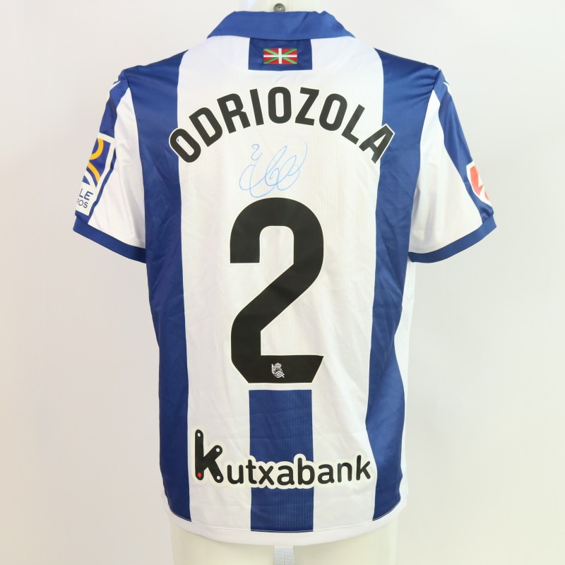 Odriozola's Signed Unwashed Shirt, Real Sociedad vs Osasuna 2024