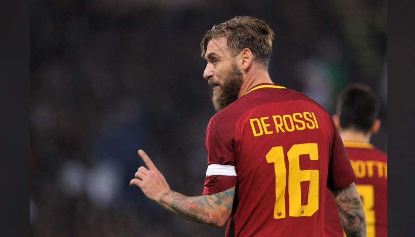 De Rossi's Official Roma Signed Shirt, 2017/18 