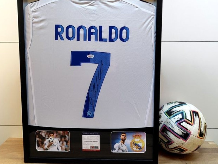 Cristiano Ronaldo's Real Madrid 2012/13 Signed and Framed Shirt