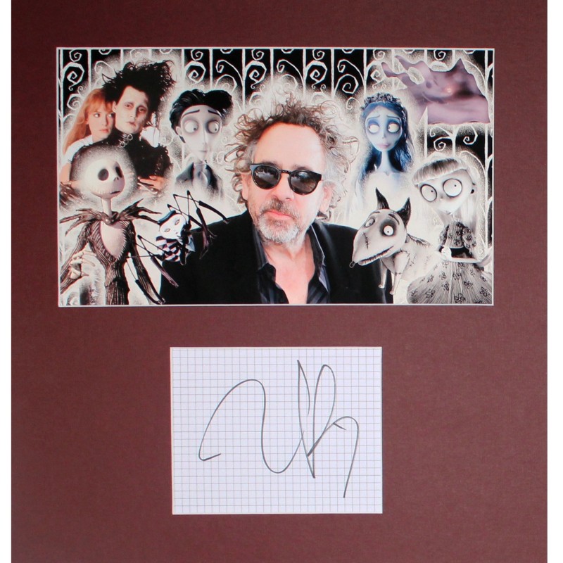 Autograph with Display by Tim Burton