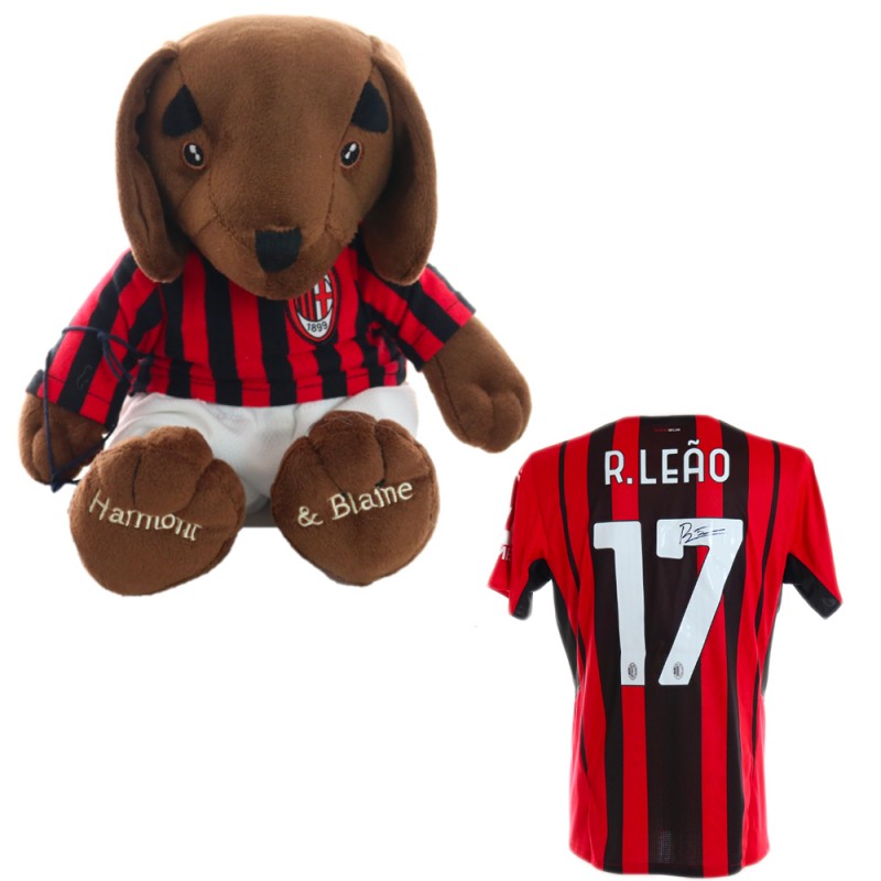Harmont & Blaine Dachshund Toy + Signed AC Milan Shirt by Rafael Leao