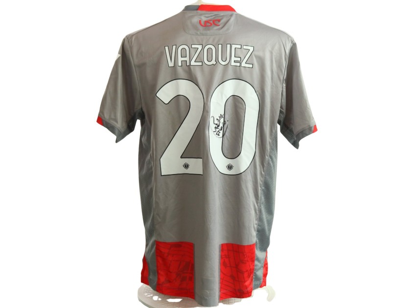 Maglia Vazquez Unwashed Cremonese vs Sassuolo, 2025 - Autografata