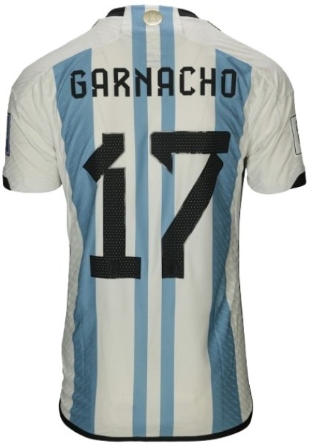 Garnacho's Argentina Match-Issued Shirt, WC Qualifiers 2026