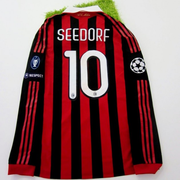Seedorf match issued/worn shirt, Zurich-Milan, Champions League 2009/2010
