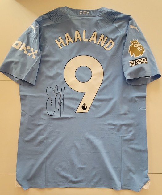 Haaland's Manchester City Signed Match Shirt, 2023/24