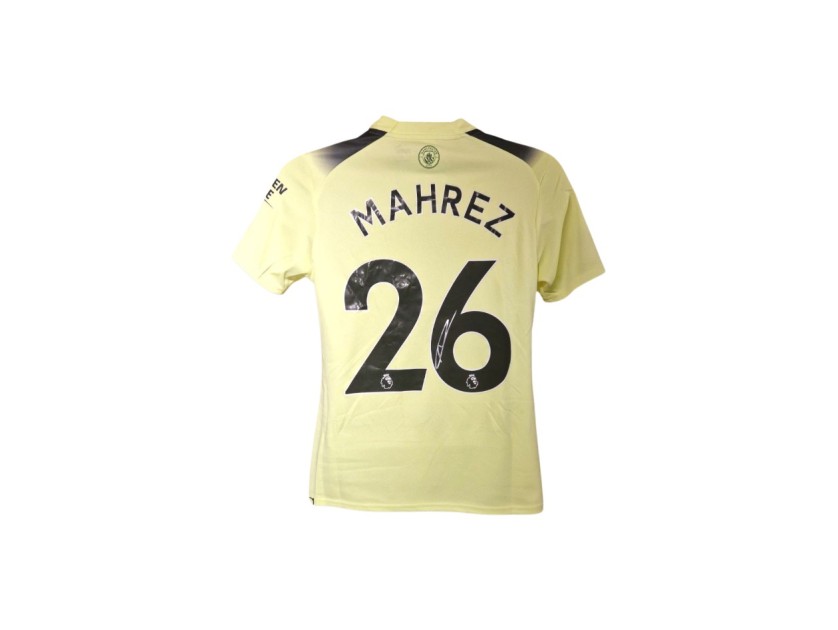 Riyad Mahrez's Manchester City 2022/23 Signed Official Third Shirt