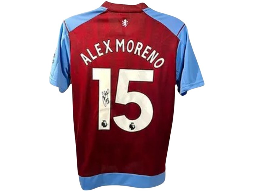 Maglia replica firmata di Alex Moreno Aston Villa 2023/24