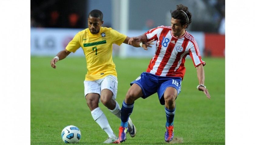 Robinho's Brazil Match Shirt, Copa America 2011