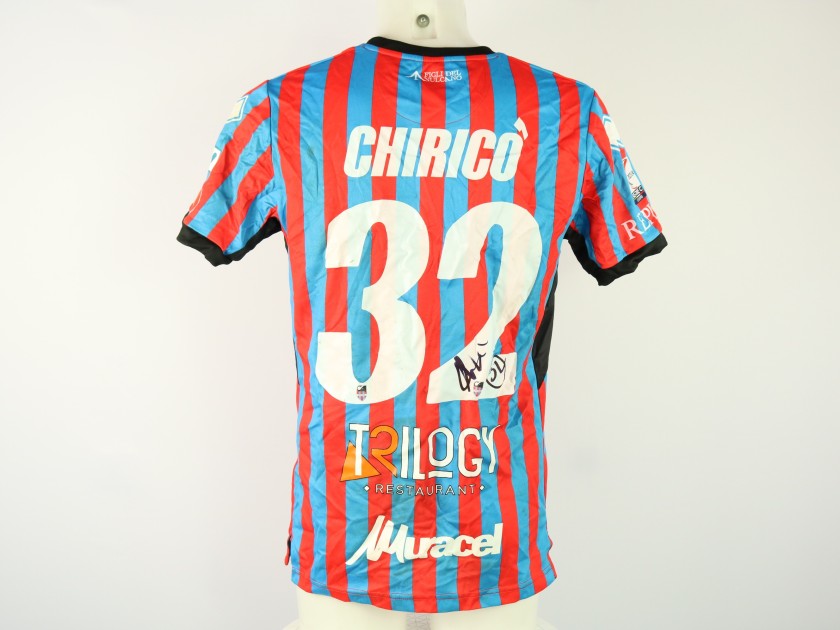 Chiricò's unwashed Signed Shirt, Catania vs Pescara 2023