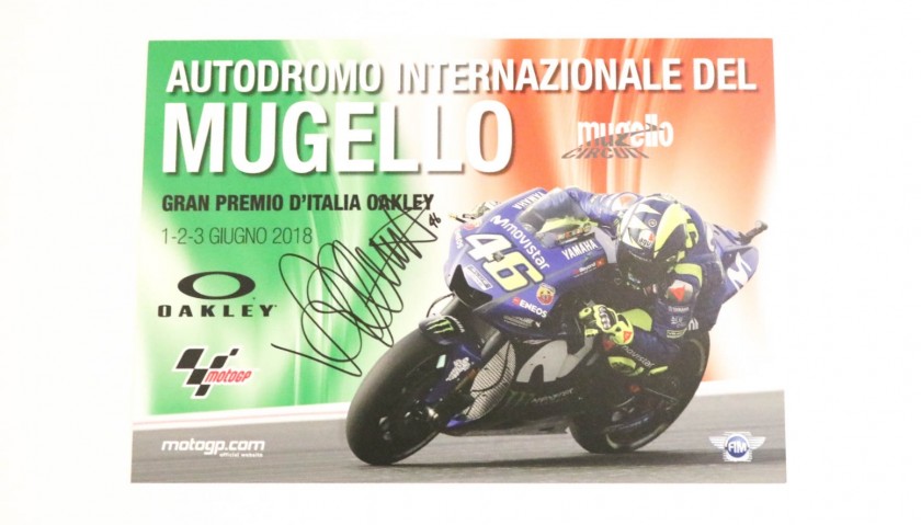 Mugello Grand Prix 2018 Poster - Signed by Valentino Rossi