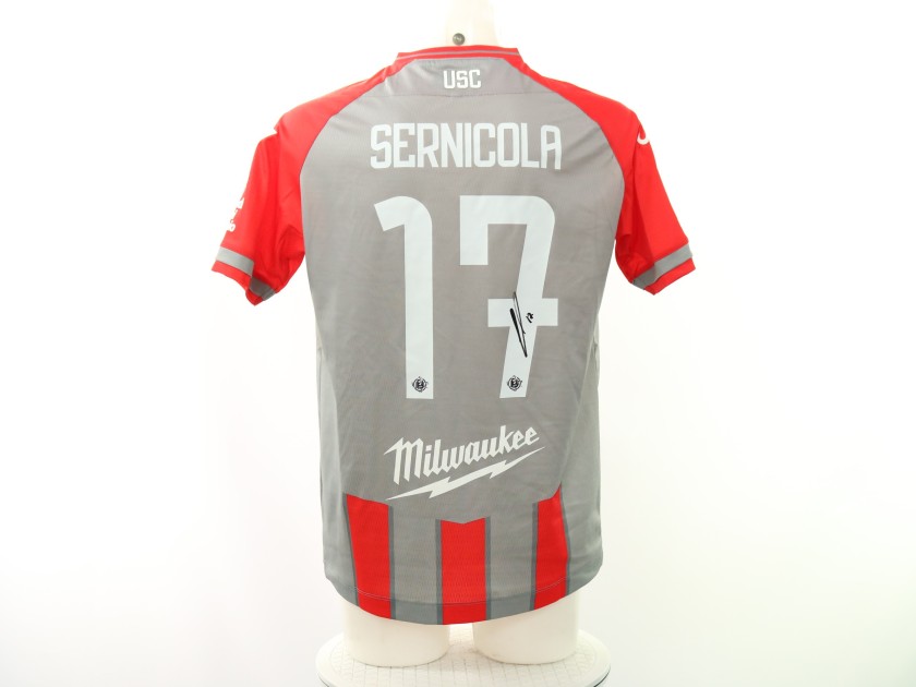 Sernicola's Cremonese vs Brescia Signed Unwashed Shirt, 2024