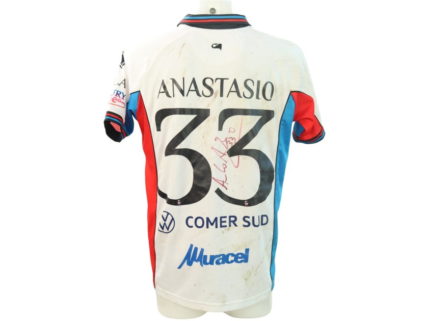 Anastasio's unwashed Signed Shirt, Foggia vs Catania 2024 