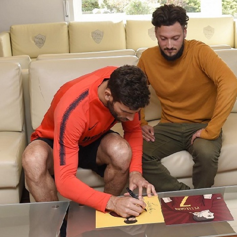 Signed Illustration of Footballer Fazio 