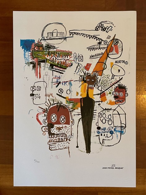 Basquiat Signed Lithograph