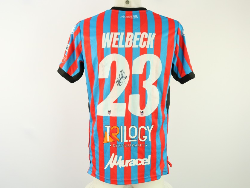 Welbeck's unwashed Signed Shirt, Catania vs Messina 2024 
