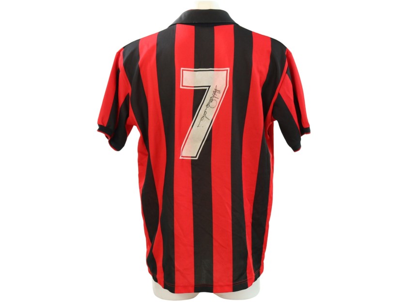 Donadoni's Milan Signed Match-Issued Shirt, 1990/91