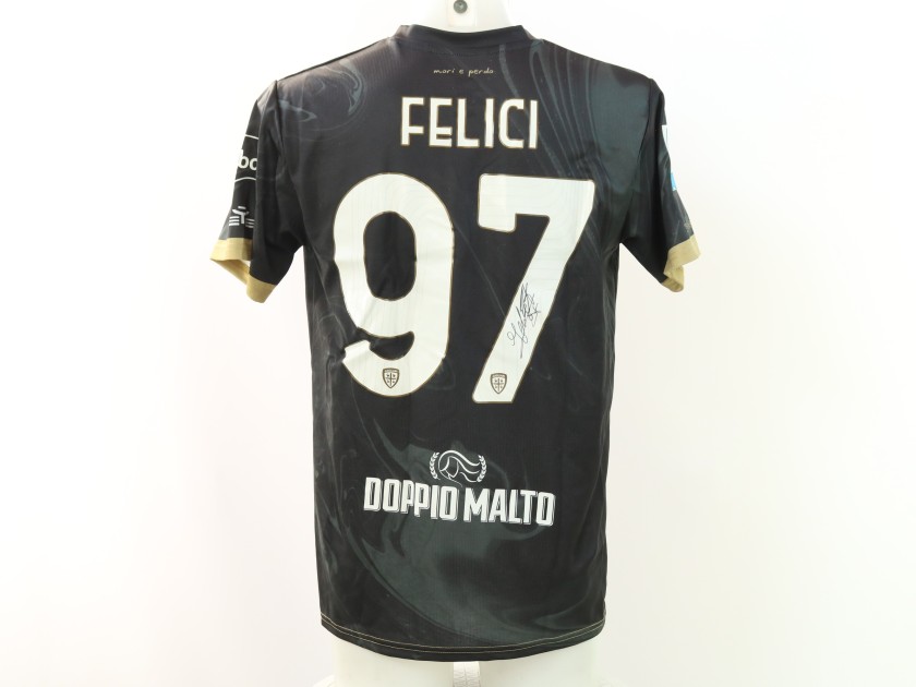 Felici's Monza vs Cagliari Signed Unwashed Shirt, 2025