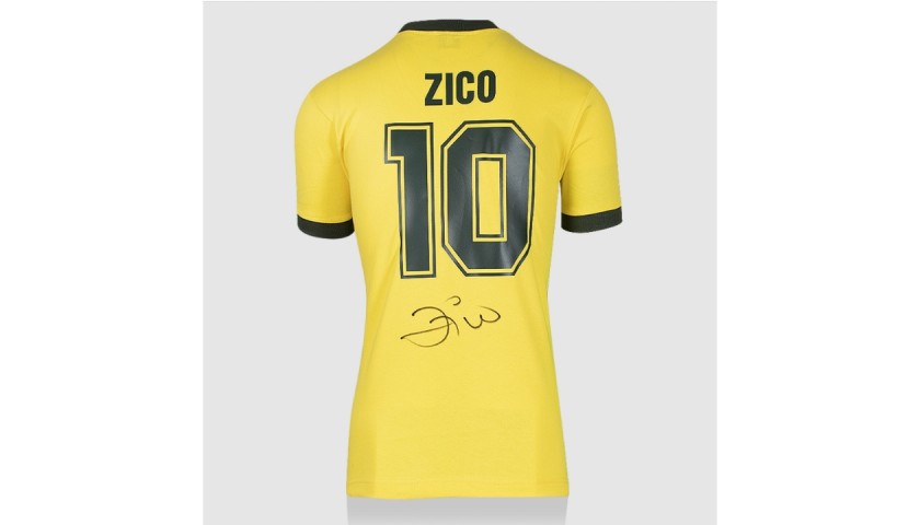 Zico's Brazil Signed Shirt - 1982